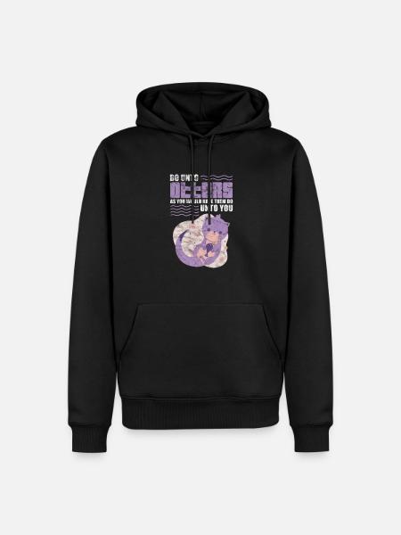 Otter - Men’s Premium Organic Hoodie - black