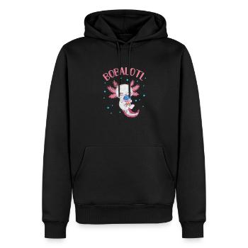 Bubble Tea Boba Tea Kawaii Cadeau - Sweat à capuche Premium bio Homme - noir - Devant - Nico (187cm)