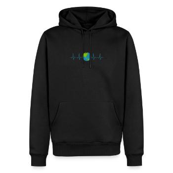 Climate Change Environment Earth Earth Gift - Men’s Premium Organic Hoodie - black - Front - Nico (187cm)