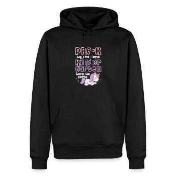 Enfant de maternelle Inscription scolaire Cadeau scolaire - Sweat à capuche Premium bio Homme - noir - Devant - Nico (187cm)