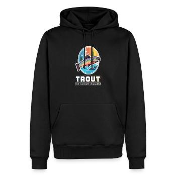 Trout Fishing - The Ultimate Challenge for Fly - Männer Premium Bio Hoodie - Schwarz - Vorne - Nico (187cm)