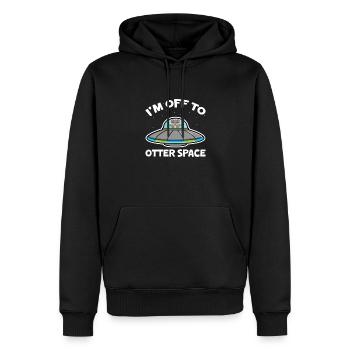 Otter Seeotter Fischotter Geschenk - Männer Premium Bio Hoodie - Schwarz - Vorne - Nico (187cm)