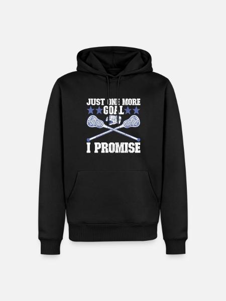 Lacrosse - Männer Premium Bio Hoodie - Schwarz