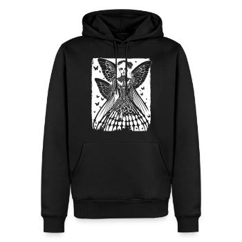 Zombie Horror Vampire Girl Death Metal Grindcore - Männer Premium Bio Hoodie - Schwarz - Vorne - Nico (187cm)