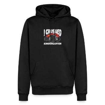 Kindergarten - Männer Premium Bio Hoodie - Schwarz - Vorne - Nico (187cm)