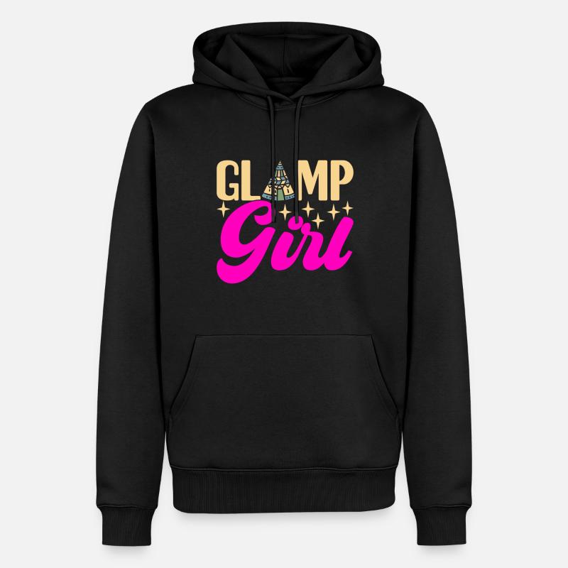 Glamping Glamper - Sweat à capuche Premium bio Homme - noir