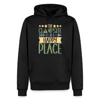 Glamping Glamper - Männer Premium Bio Hoodie - Schwarz - Vorne - Nico (187cm)