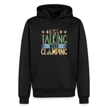 Glamping Glamper - Männer Premium Bio Hoodie - Schwarz - Vorne - Nico (187cm)