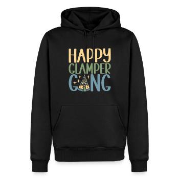 Glamping Glamper - Männer Premium Bio Hoodie - Schwarz - Vorne - Nico (187cm)