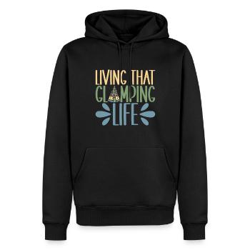 Glamping Glamper - Männer Premium Bio Hoodie - Schwarz - Vorne - Nico (187cm)