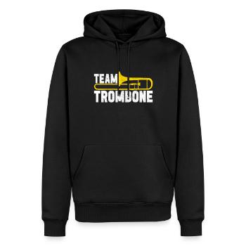 Posaune Trombone - Männer Premium Bio Hoodie - Schwarz - Vorne - Nico (187cm)