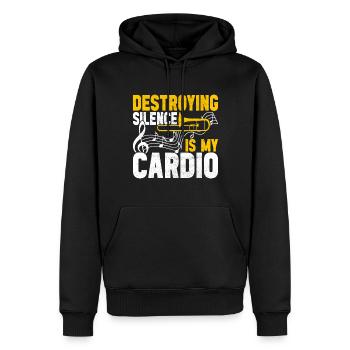 Posaune Trombone - Männer Premium Bio Hoodie - Schwarz - Vorne - Nico (187cm)