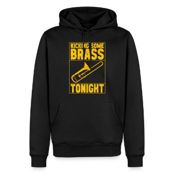 Posaune Trombone - Männer Premium Bio Hoodie - Schwarz - Vorne - Nico (187cm)