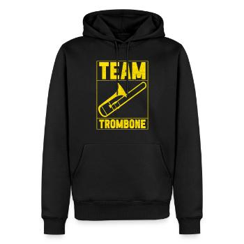 Posaune Trombone - Männer Premium Bio Hoodie - Schwarz - Vorne - Nico (187cm)
