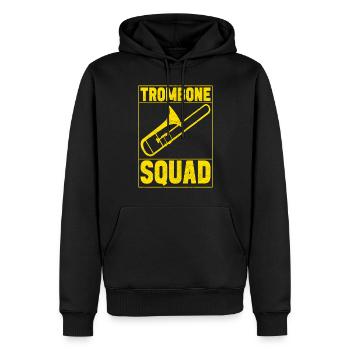 Posaune Trombone - Männer Premium Bio Hoodie - Schwarz - Vorne - Nico (187cm)