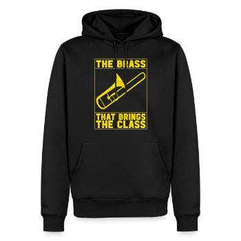 Posaune Trombone - Männer Premium Bio Hoodie - Schwarz - Vorne - Nico (187cm)