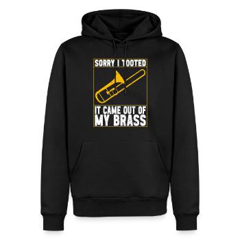 Posaune Trombone - Männer Premium Bio Hoodie - Schwarz - Vorne - Nico (187cm)