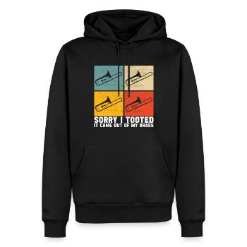 Posaune Trombone - Männer Premium Bio Hoodie - Schwarz - Vorne - Nico (187cm)