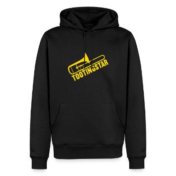 Posaune Trombone - Männer Premium Bio Hoodie - Schwarz - Vorne - Nico (187cm)