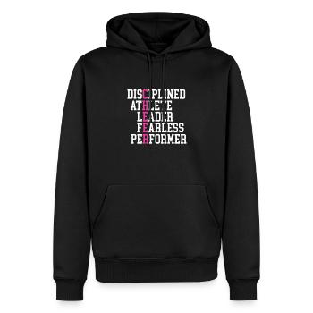 Cheerleader - Sweat à capuche Premium bio Homme - noir - Devant - Nico (187cm)