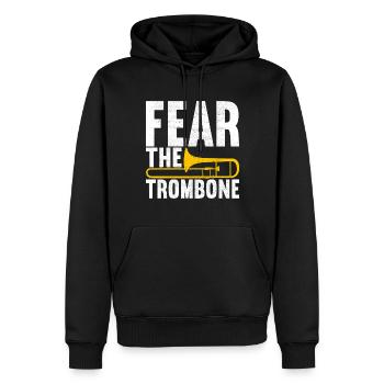 Posaune Trombone - Männer Premium Bio Hoodie - Schwarz - Vorne - Nico (187cm)