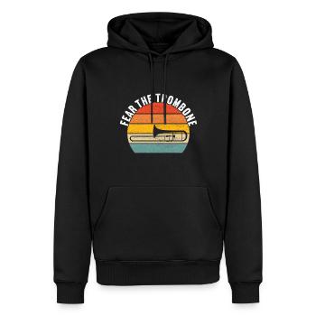 Posaune Trombone - Männer Premium Bio Hoodie - Schwarz - Vorne - Nico (187cm)