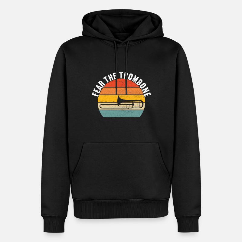 Posaune Trombone - Männer Premium Bio Hoodie - Schwarz