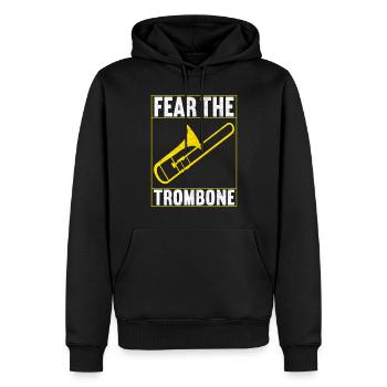 Posaune Trombone - Männer Premium Bio Hoodie - Schwarz - Vorne - Nico (187cm)