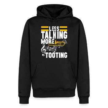 Posaune Trombone - Männer Premium Bio Hoodie - Schwarz - Vorne - Nico (187cm)