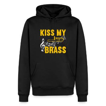 Posaune Trombone - Männer Premium Bio Hoodie - Schwarz - Vorne - Nico (187cm)
