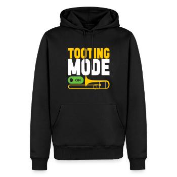 Posaune Trombone - Männer Premium Bio Hoodie - Schwarz - Vorne - Nico (187cm)