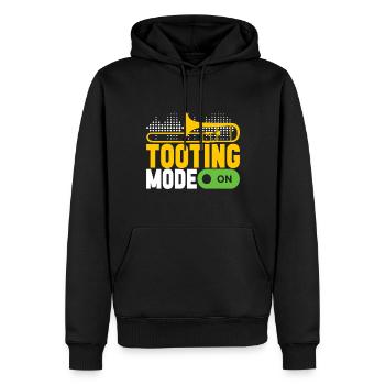 Posaune Trombone - Männer Premium Bio Hoodie - Schwarz - Vorne - Nico (187cm)