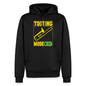 Posaune Trombone - Männer Premium Bio Hoodie - Schwarz - Vorne - Nico (187cm)