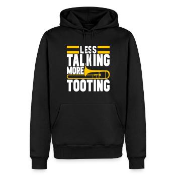 Posaune Trombone - Männer Premium Bio Hoodie - Schwarz - Vorne - Nico (187cm)
