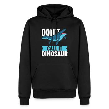 Mosasaurus Dinosaur - Men’s Premium Organic Hoodie - black - Front - Nico (187cm)