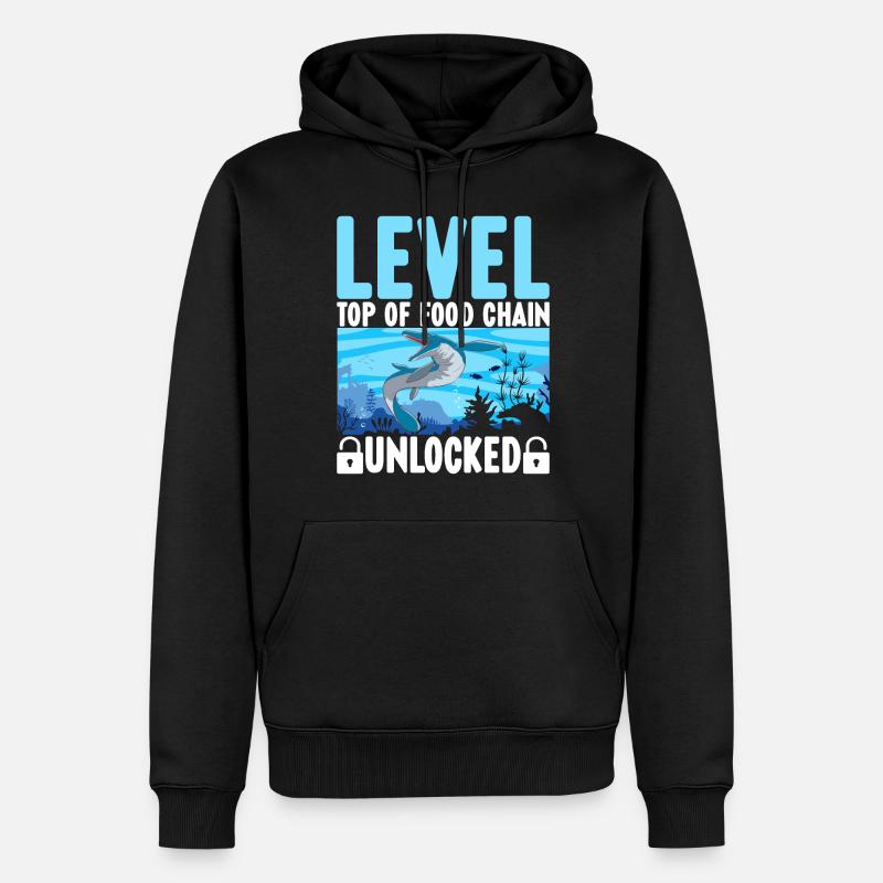Mosasaurus Dinosaurier - Männer Premium Bio Hoodie - Schwarz