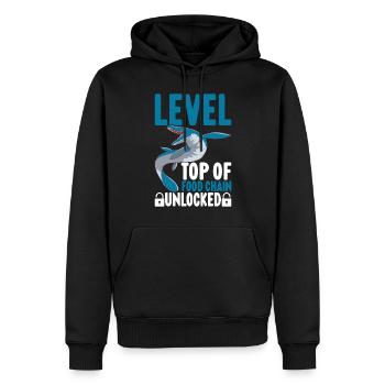 Mosasaurus Dinosaur - Men’s Premium Organic Hoodie - black - Front - Nico (187cm)