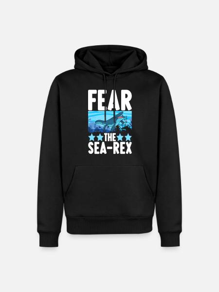 Mosasaurus Dinosaur - Men’s Premium Organic Hoodie - black