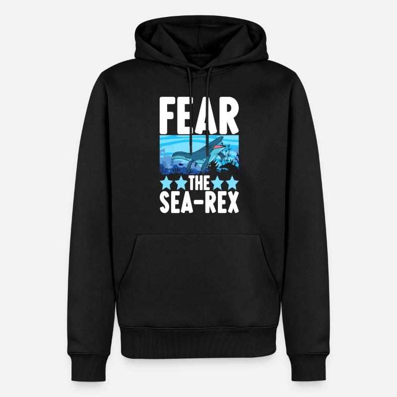 Dinosaure mosasaure - Sweat à capuche Premium bio Homme - noir