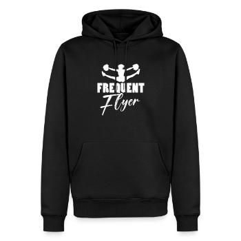 Cheerleader - Sweat à capuche Premium bio Homme - noir - Devant - Nico (187cm)