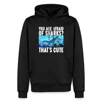 Mosasaurus Dinosaur - Men’s Premium Organic Hoodie - black - Front - Nico (187cm)