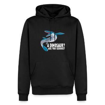 Mosasaurus Dinosaurier - Männer Premium Bio Hoodie - Schwarz - Vorne - Nico (187cm)