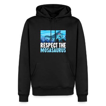 Mosasaurus Dinosaurier - Männer Premium Bio Hoodie - Schwarz - Vorne - Nico (187cm)