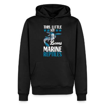 Mosasaurus Dinosaur - Men’s Premium Organic Hoodie - black - Front - Nico (187cm)