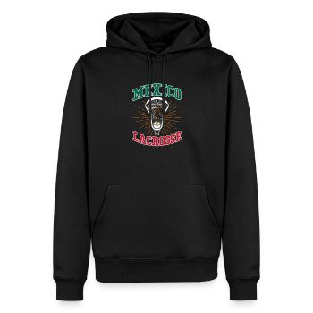 Mexico Lacrosse Mexican Mexican Gift - Men’s Premium Organic Hoodie - black - Front - Nico (187cm)