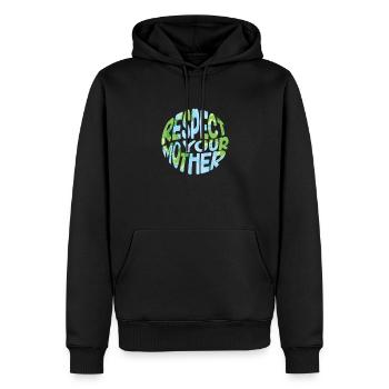 Climate change - Men’s Premium Organic Hoodie - black - Front - Nico (187cm)
