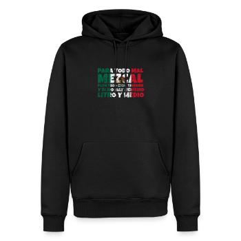 Mexiko - Männer Premium Bio Hoodie - Schwarz - Vorne - Nico (187cm)
