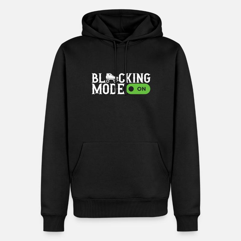 Roller derby - Sweat à capuche Premium bio Homme - noir