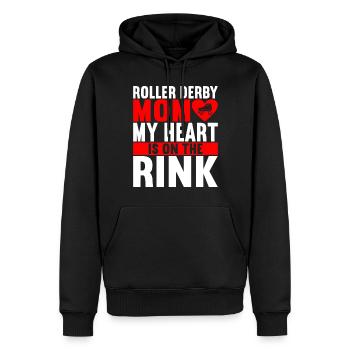 Roller derby - Men’s Premium Organic Hoodie - black - Front - Nico (187cm)