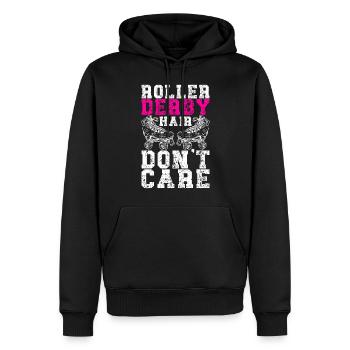 Roller derby - Men’s Premium Organic Hoodie - black - Front - Nico (187cm)